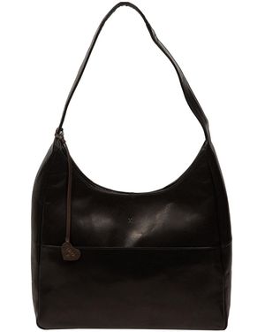 NiNa Amora 'Giada' Leather Tote Bag - Black