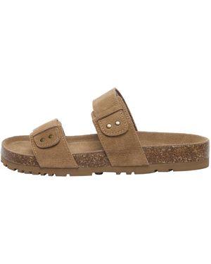 EVER AU Scarlet Leather Sandals - Brown