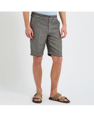 120% Lino Linen Chino Shorts - Grey
