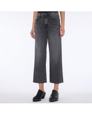 7 For All Mankind Cropped Alexa Stretch Jeans - Grey