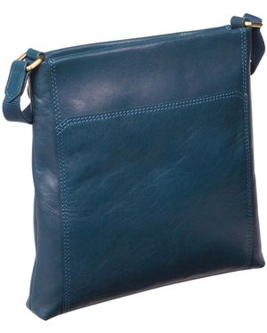 Conkca 'Dink' Snorkel Leather Cross Body Bag - Blue