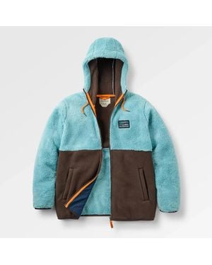 Passenger Espresso Nestling Polar-Lined Sherpa Fleece - Blue