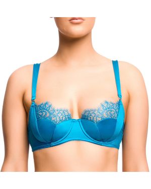 Dita Von Teese Esther Demi-Cup Bra - Blue