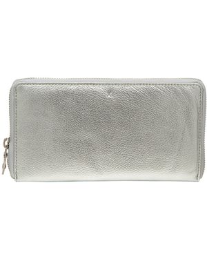 NiNa Amora 'Serafina' Metallic Leather Purse - Grey