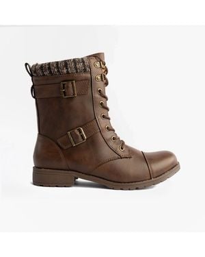 Rocket Dog Billie Heeled Boots - Brown