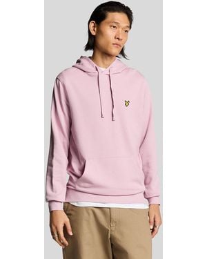 Lyle & Scott Loopback Cotton Hoodie - Pink