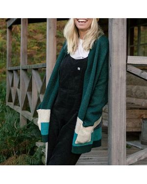 Passenger Rain Forest Vista Knitted Wool Blend Cardigan - Green