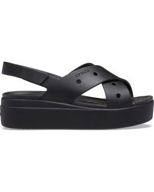Crocs™ Brooklyn 4U Cross Strap Sandal - Black