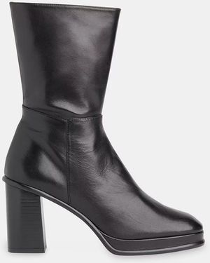 Whistles Clara Heeled Boots - Grey