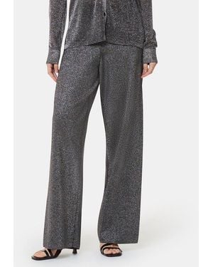 Whistles Sparkle Knitted Trousers - Grey