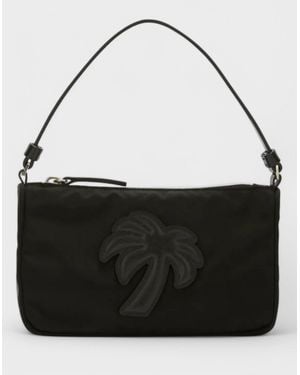 Palm Angels Big Palm Nylon Pouch - Black