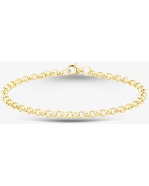 T.H.Baker 9Ct Round Belcher Chain Bracelet Srbp-350-9Y-7.5 - Metallic