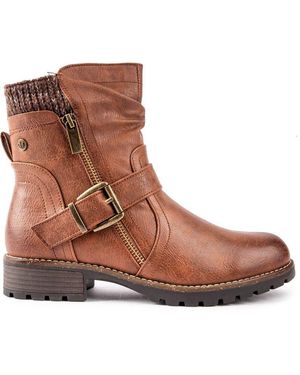 Lotus Jemma Biker Boots - Brown