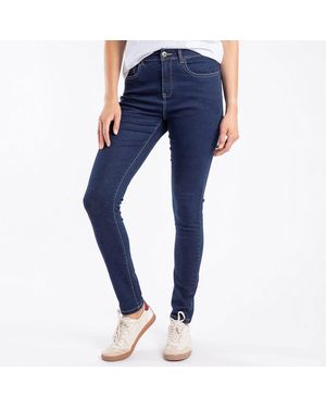 Weird Fish Dark Gerrie Slim Stretch Jean - Blue