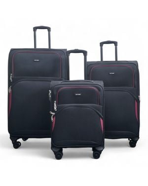 Infinity Luggage Expandable Soft Lightweight Suitcase - Blue
