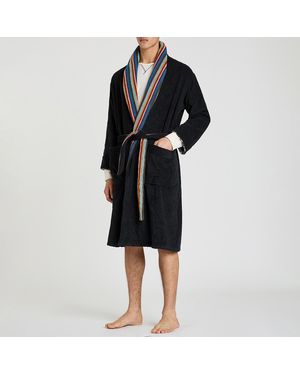 Paul Smith Robe Artist Trims - Black