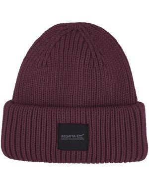 Regatta Beanie Connora Fisherman Acrylic Fig - Purple