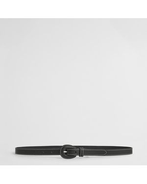 GANT Leather Covered Buckle Belt - Black