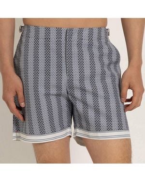 Orlebar Brown Night Iris/ Sand Bulldog Swim Shorts - Blue