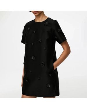 ARKET Embellished Shift Mini Dress - Black