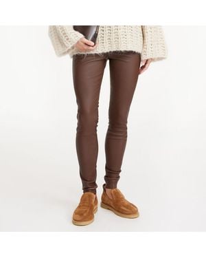 By Malene Birger Chesnut Leather Elenasoo Trousers - Brown