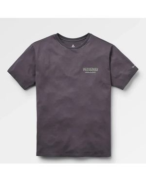 Passenger Charcoal Guided Cotton T-Shirt - Purple