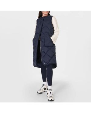 Sweaty Betty Downtown Quilted Vest - Blue