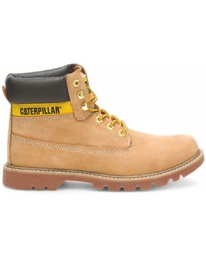Caterpillar Erpillar Colorado 2.0 Honey Tan Leather Hiking Ankle Boots - Natural