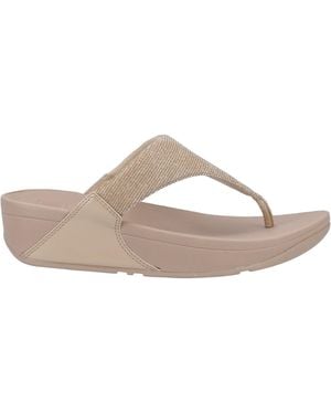 Fitflop Lulu Shimmerlux Toe Post Sandals - Pink