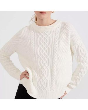 Hobbs Corina Cable Jumper - Natural