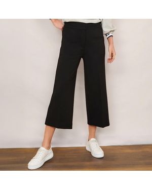 Wyse Lola Ponte Culottes - Black