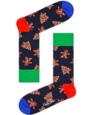 Happy Socks 2-Pack Gingerbread Cookies Socks Gift Set - Green