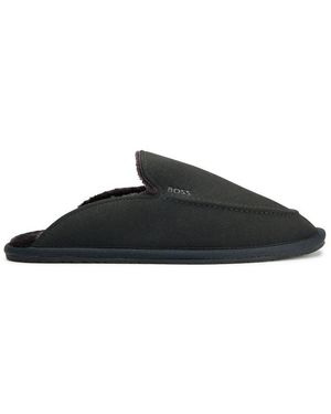 BOSS Home Mule Slippers - Black