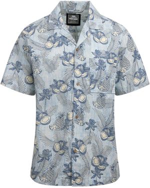 Trespass Shirt Hart Cotton Haze - Blue