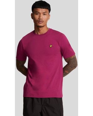 Lyle & Scott Cotton Crew Neck T-Shirt - Red