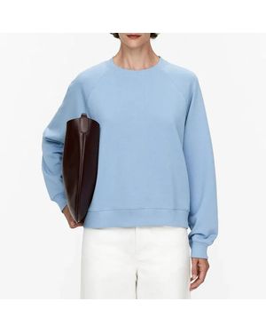 ARKET Light Cotton Terry Sweatshirt - Blue