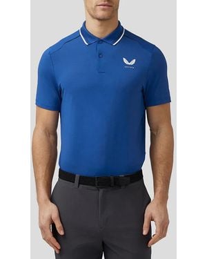 Castore Golf Tech Polo Shirt - Blue