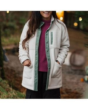 Passenger Nash Cotton Blend Fleece Jacket - White