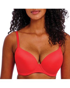Freya Undetected Underwire Moulded T-Shirt Bra - Red