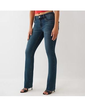 TRUE RELIGION Billie Straight Stretch Jeans - Blue