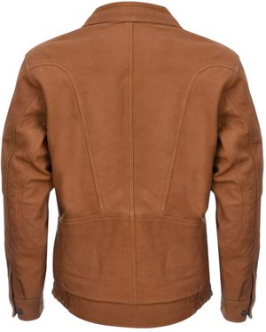 Infinity Leather Harrington Bomber Tan Leather Jacket-Cheshunt - Brown