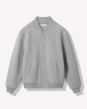 Richard James Wool University Bomber Jacket - Grey