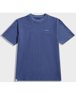 Penfield Textured Embroidered T-Shirt - Blue