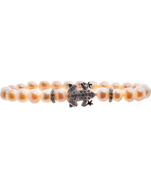 Lancaster Jla-Br-Frog-1-Wh Ladies Bracelet - Natural