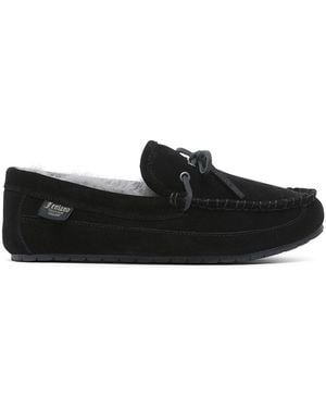 Fenland Sheepskin Sheepskin Moccasin Slipper - Black