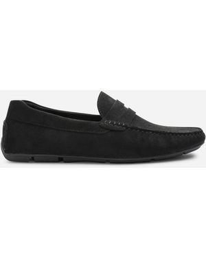 Where's That From Kyle Suede Slip On Bubble Loafer - Black