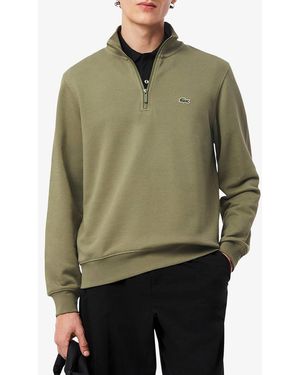 Lacoste Quarter Zip Jumper - Green