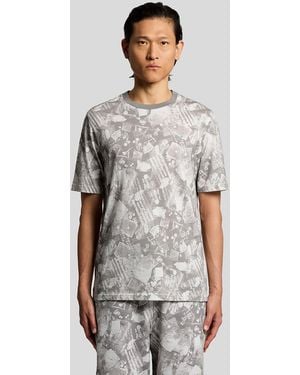 Lyle & Scott Industrial Graphic Print T-Shirt - Grey