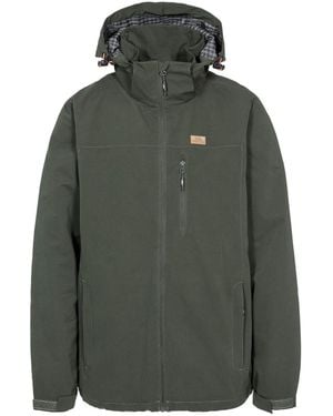 Trespass Waterproof Jacket Weir Polyester - Green