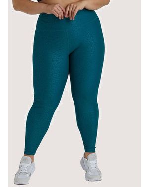 Wolf & Whistle Wet Look Curve Leggings - Blue